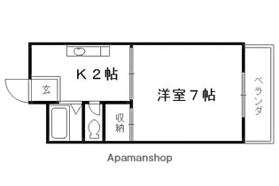 ハイムユアーズ【407号室】の間取り