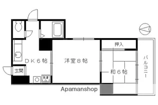 SAMSQUARE四条大宮【403号室】の間取り
