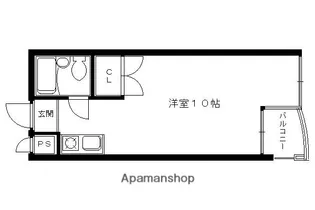 グリーンフィルI【305号室】の間取り