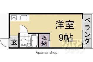 サンリット西川【202号室】の間取り