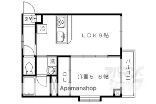 SAWARABI KITAYAMA【501B号室】の間取り