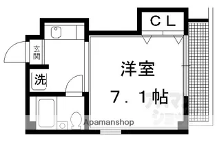 京都府京都市北区紫野上柏野町【マンション】の間取り