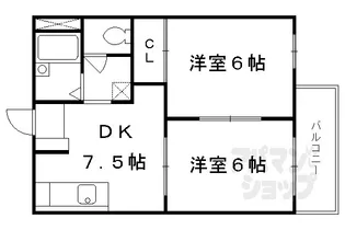 グレース上花山【103号室】の間取り