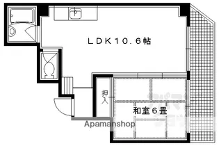 マウンテンリップ【203号室】の間取り