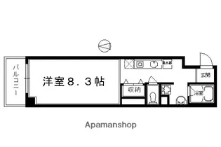 リテラ竹屋町【406号室】の間取り
