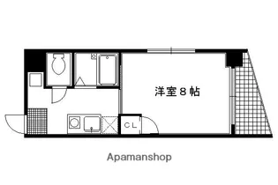 ラフィーネ四条堀川【301号室】の間取り