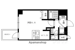 プレサンス京都三条大橋東山苑【2階】の間取り
