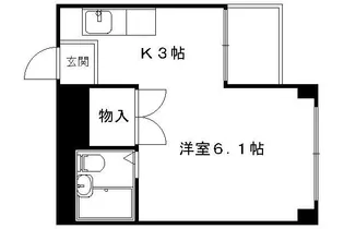 メロディハイム【404号室】の間取り
