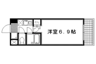 サンシティ四条西洞院【413号室】の間取り