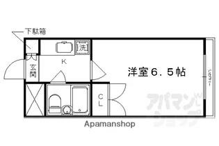 ルピエ四条【604号室】の間取り