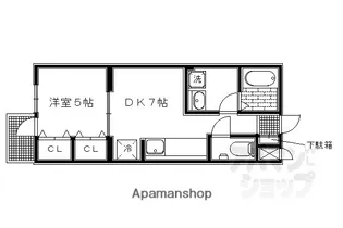 ルシェル三条大橋【406号室】の間取り