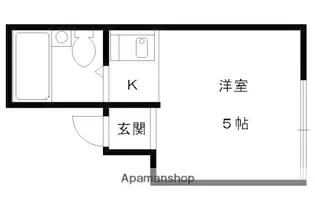 川田道ハイツ【201号室】の間取り