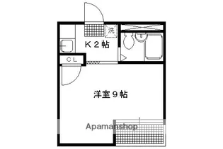 シャンブル【301号室】の間取り