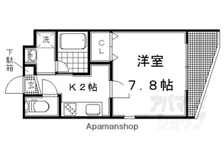 ラ・メゾン・ド・ヒロコ【401号室】の間取り