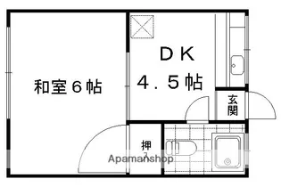 本町マンション【306号室】の間取り