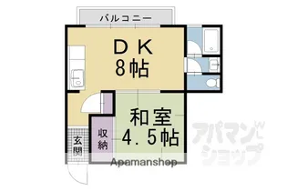 北川会館【501号室】の間取り