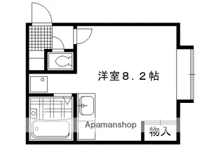京都府京都市左京区松ケ崎堂ノ上町【マンション】の間取り