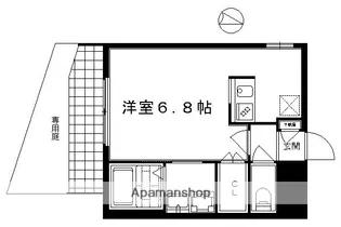 APPARTAMENTO御所東【103号室】の間取り