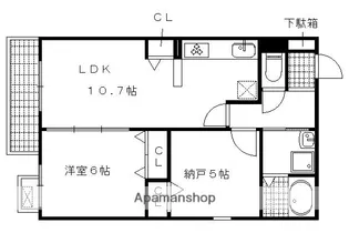 グラン佐竹【402号室】の間取り