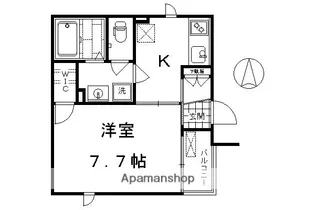 シャーメゾン清水五条【2階】の間取り