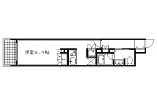 1Kの間取り画像