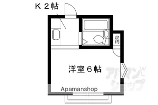 ロッシングハウス宝里【203号室】の間取り
