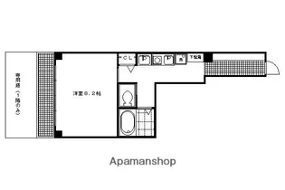 カーサ醒ヶ井【203号室】の間取り