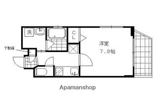 ベラジオ京都鞍馬口【206号室】の間取り