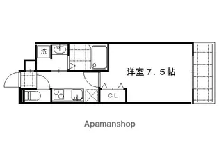 APPARTAMENTO御所西【504号室】の間取り