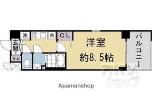プレサンス京都天使突抜奏【2階】の間取り