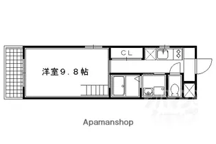 1Kの間取り画像