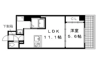 シルエラ御所南【403号室】の間取り