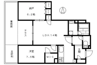 プレージア京都聖護院ノ邸【102号室】の間取り