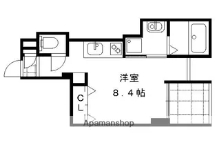 MILLE LIBRORUM【404号室】の間取り