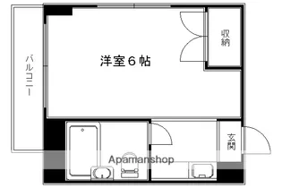 京都府京都市上京区大宮町【マンション】の間取り
