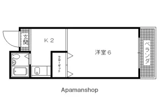 STUDIO今西【202号室】の間取り