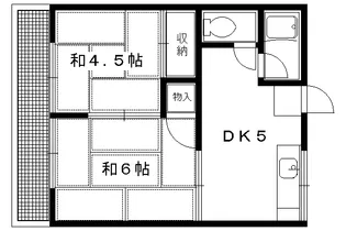 修学院ローズハイツ【201号室】の間取り