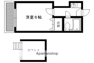 京都府京都市左京区一乗寺東水干町【アパート】の間取り