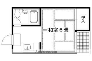 第一所マンション【1号室】の間取り