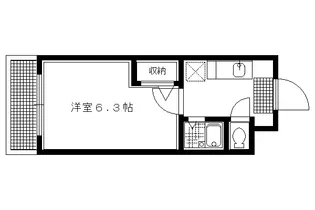 ハイポジション銀閣寺【301号室】の間取り