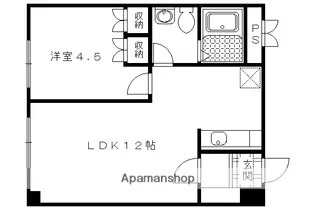 コアロード糺の森【203号室】の間取り