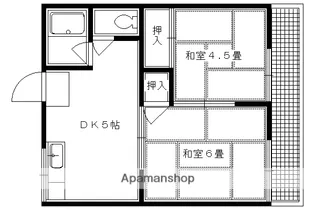 樋ノ上荘【202号室】の間取り