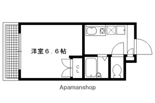 グランディール北白川【502号室】の間取り