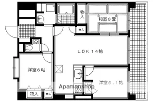 ルイシャトレ下鴨本通【304号室】の間取り