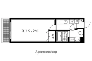 コモド二軒茶屋【108号室】の間取り