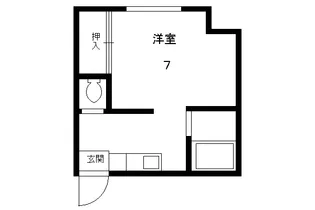 松三荘【102号室】の間取り