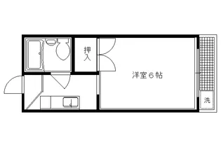 ロイヤルコーポタカハラ【202号室】の間取り