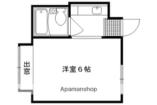 メゾン奥山【205号室】の間取り
