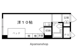 松屋レジデンス修学院【705号室】の間取り