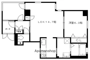 エテルノアレイア【401号室】の間取り